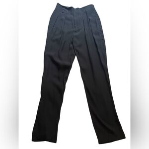 Joie High Waisted Black Career Pants Trouser Crepe 100% Viscose Women’s Size 0